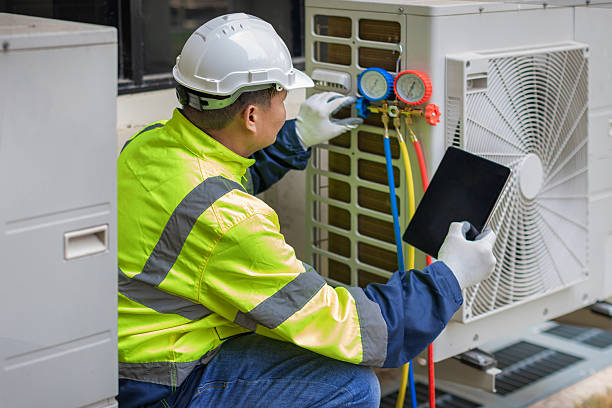 Professional Air Duct Cleaning technician working in New Baltimore, VA